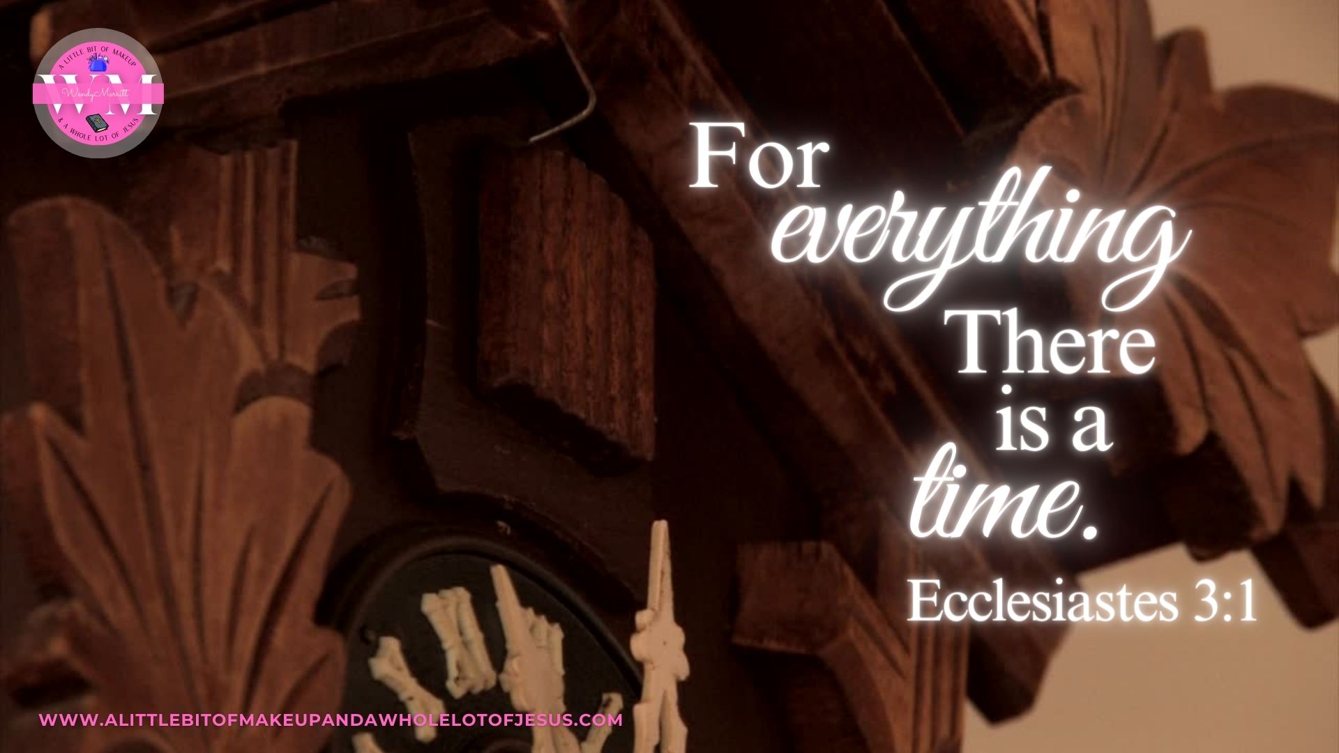 Graphics: For everything there is a time.  Ecclesiastes 3:1 Season 1: Episode 43